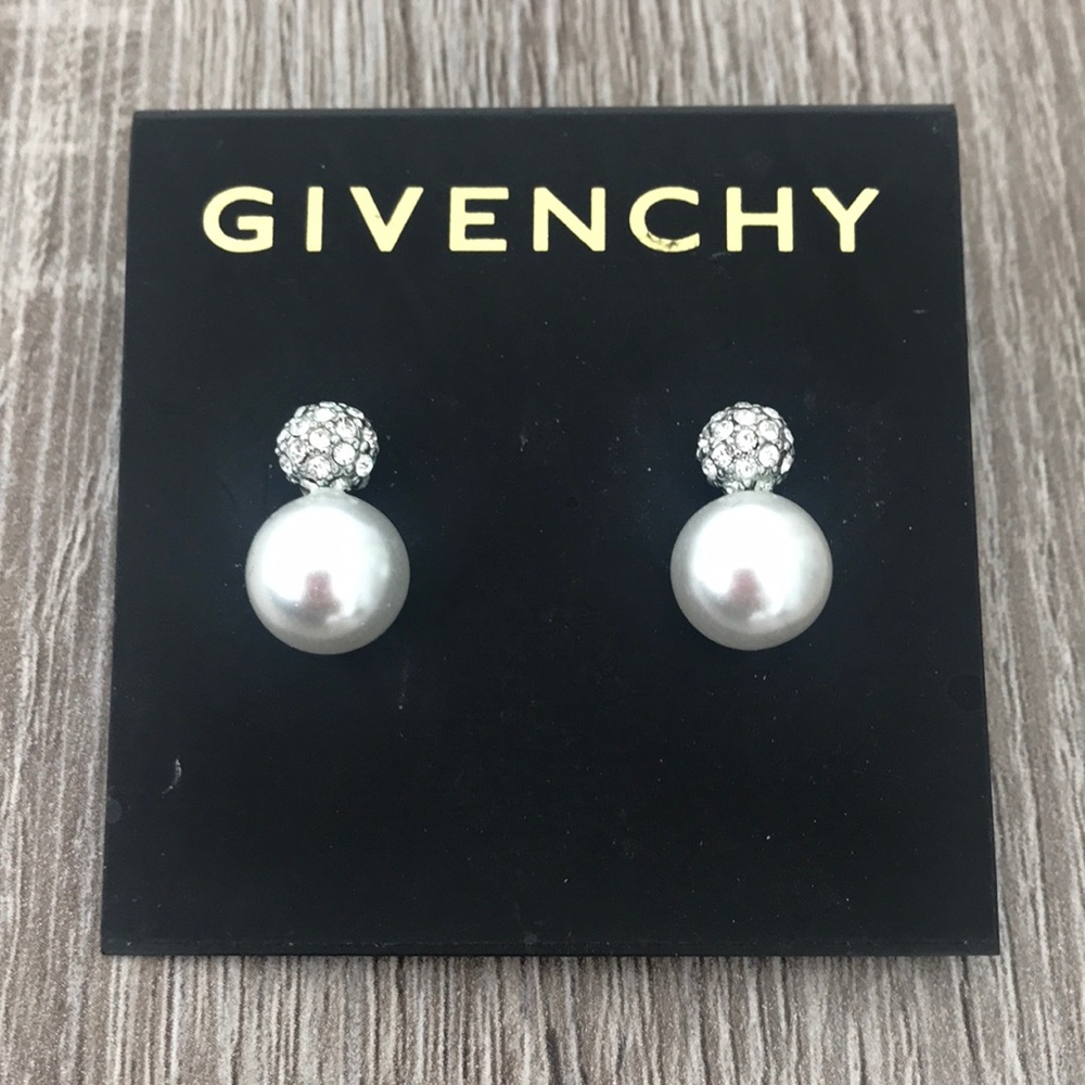 Givenchy Pearl Drop Stud Earrings